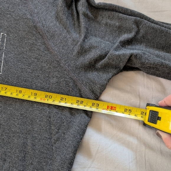 Gray Graphic Long Sleeve Tee with Motorcycle Design Zutter Size L - Picture 3 of 4